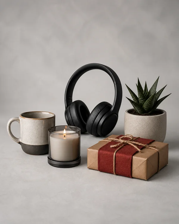 Lifestyle products prepared for courier shipping